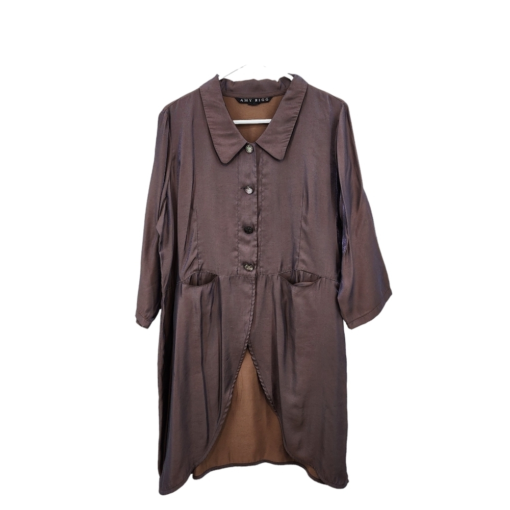 Amy Rigg Women's Retro Assymetric Tunic Top - M